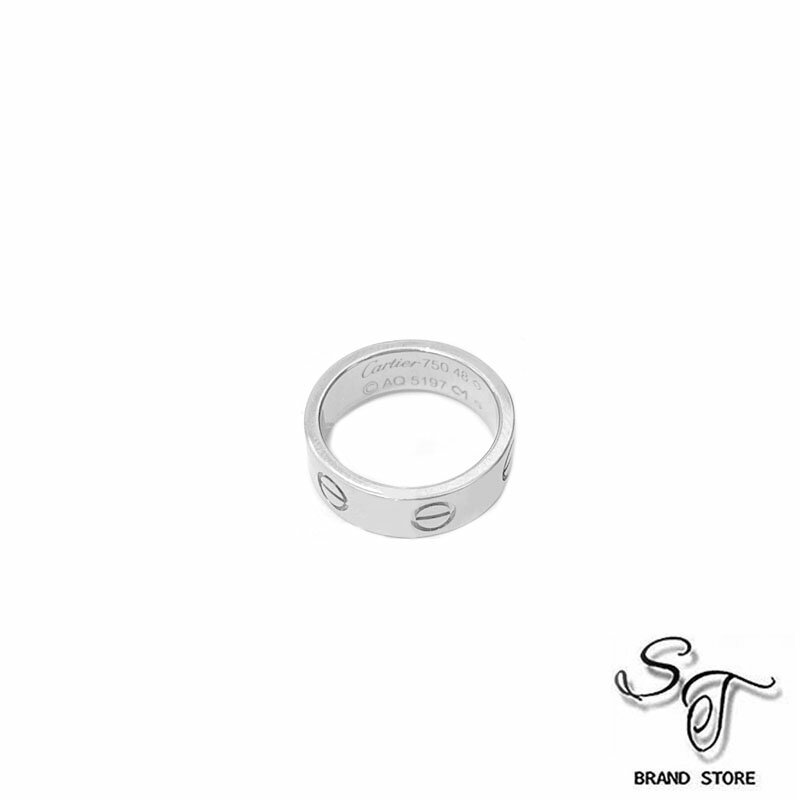 ■カルティエ■Cartierラブリング 750WG　#48【中古A】