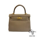 ■エルメス■HERMES エルメス ケリー25 エトゥープ/ トゴ/ゴ...(4)