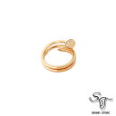 ■カルティエ■Cartierリング ジュスト アン クル 釘モチーフ #49 ダイヤモンド【中古A】(4)