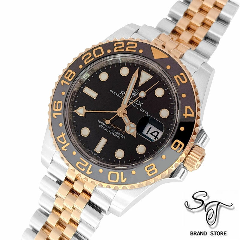 ■ロレックス■ROLEXGMTマスターII 126713GRNR ランダムシリアル ブラック メンズ 腕時計【中古A】