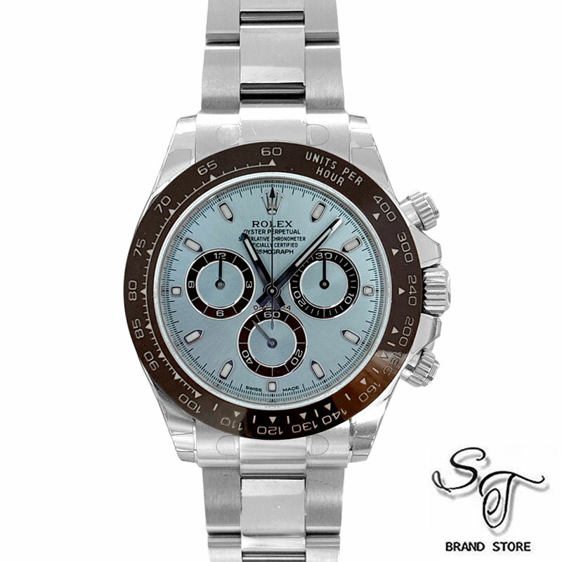 ■ロレックス■ROLEX116506 コスモグラフ デイトナ プラチナ/自動巻き/ランダム番/メンズ時計/アイスブルー【中古A】【QRコートあり】【一部シールあ...