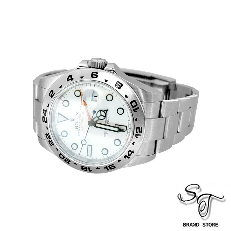 ■ロレックス■ROLEXエクスプローラーII216570/ホワイト/ランダムシリアル メンズ/SS/自動巻/メンズ時計/旧式カード【中古】