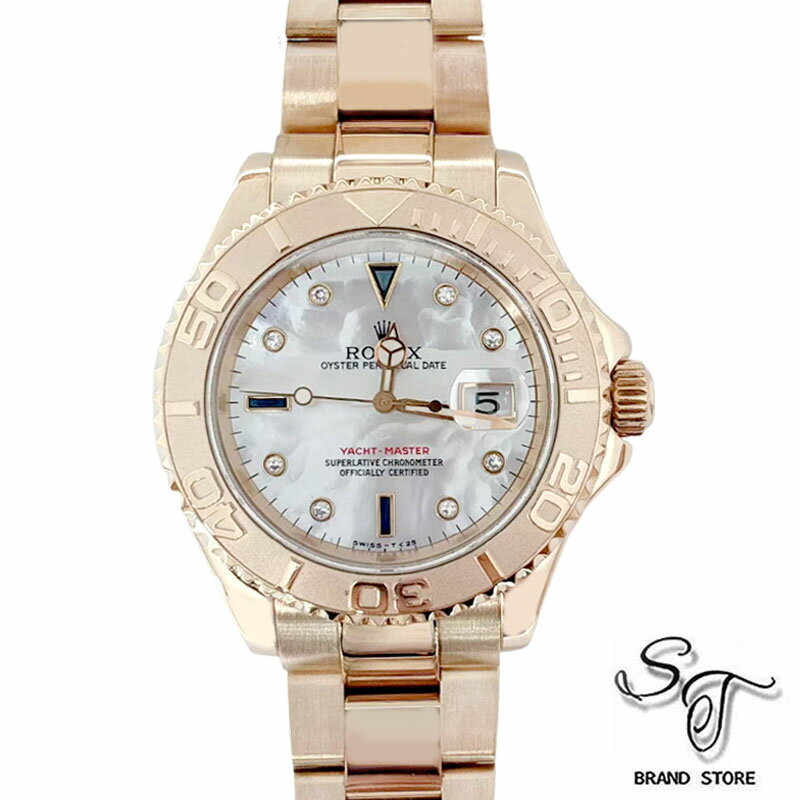 ■ロレックス■ROLEXロレックス ヨットマスター ホワイトシェル文字盤 16628/自動巻き/YG ...