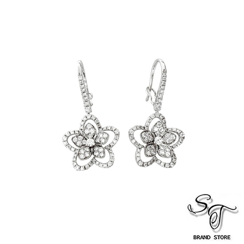 樂天商城 - ■グラフ■GRAFF ワイルドフラワー パヴェダイヤ/RGE1668/Au750/4.9g【中古A】