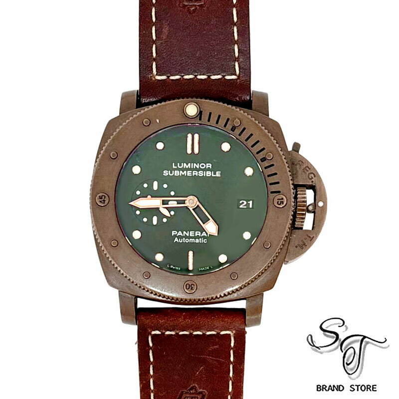 ■パネライ■PANERAI ルミノール サブマーシブル 1950 3デイズ ブロンゾ PAM00382 世界1000本限定/手巻き/ブロンズ×レザー×ステンレス【中古A】
