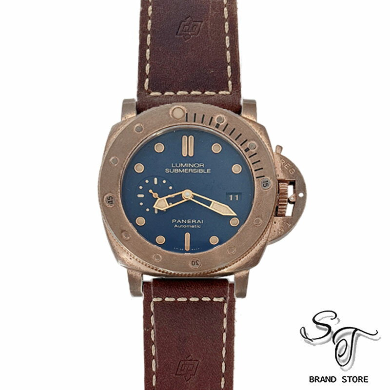 OMEGA - ■パネライ■PANERAI パネライ サブマーシブル ブロンゾ PAM00671 世界1000本限定/自動巻き/ブロンズ×レザー/青文字盤【未使用品展示品】