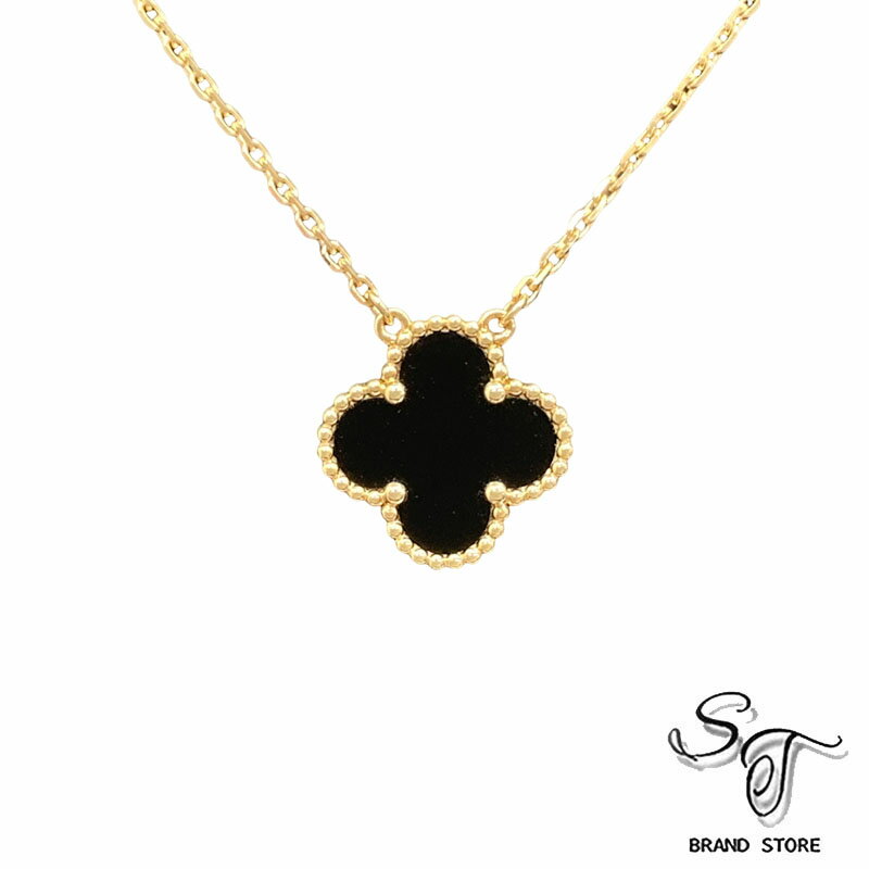Rakuten - 【Van Cleef & Arpels 】ヴァンクリーフ/ネックレス/ヴィンテージアルハンブラペンダントネックレス/VCARA45800/オニキス/750YG/5.4g/保日付:2021.06【中古A 】