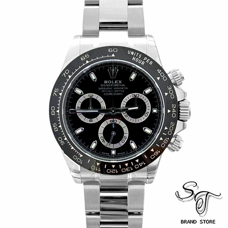 DAYTONA - ■ロレックス■ROLEXコスモグラフ デイトナ 116500LN ブラック/自動巻き/ステンレススチール/メンズ時計/一部シールあり【中古A】
