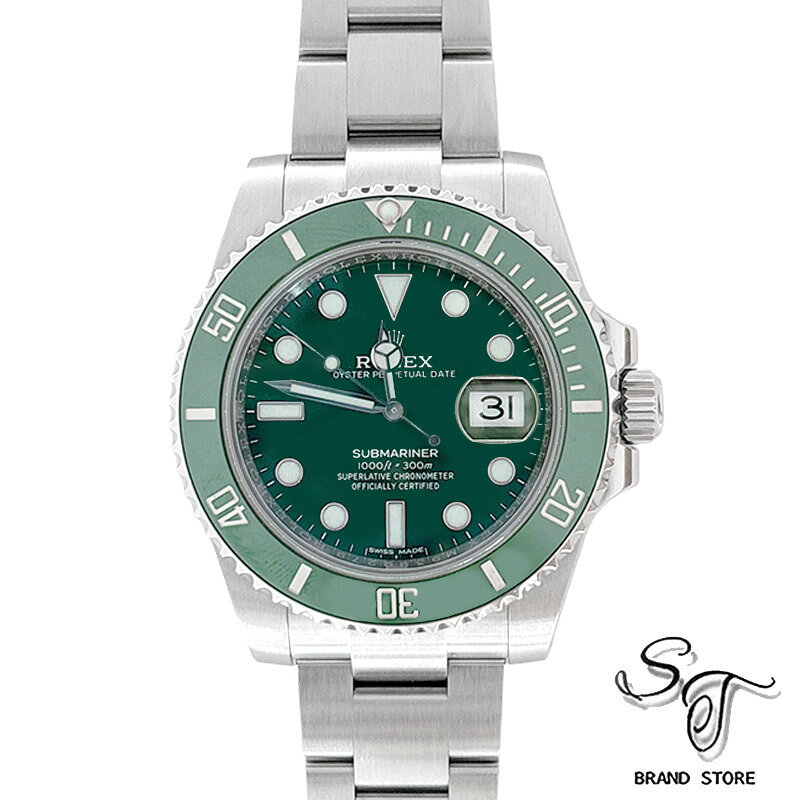 ■ロレックス■ROLEXサブマリーナ グリーンベゼル 116610LV / SS / 自動巻/メンズ時計/ランダム 【中古A】【ベゼル傷あり】
