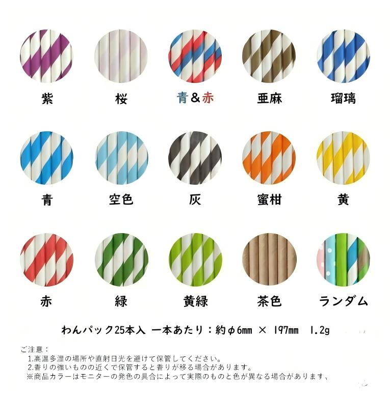 商品説明商品名紙製ストローサイズ直径6mmx197mm材質紙カラー写真参考商品紹介使用シーンホテル/カフェ/レストラン/まつり/誕生会/二次会/ウェディング/パーティ/結婚式/ハンドメイド※高温多湿の場所や直射日光を避けて保管してください※商品写真はできる限り実物の色に近づけるよう加工しておりますが、お客様のお使いのモニター設定、お部屋の照明等により実際の商品と色味が異なる場合がございます。あらかじめご了承下さい。※在庫状況は常に確認しておりますが、他店舗との併用管理となっておりますので、更新の時間差で完売 予約終了した商品が購入可能になっている場合がございます。予めご了承ください。※万一不良品であった場合、未使用の商品のみ到着日から7日間以内にご連絡頂ければ、対応させて頂きます。予めご了承ください。「新品1はこちらの画像をクリックすると購入ページへ」「新品2はこちらの画像をクリックすると購入ページへ」新生活 紙ストロー ストロー 使い捨て 食器 カトラリー グラス 使い捨て食器 ストロー 豊富 紫 桜 青&赤 亜麻 瑠璃 青 空色 灰 蜜柑 黄 赤 緑 黄緑 茶色 ランダム グレー ダークピンク ランダム発送 バラ色 ピンク ブラック ベージュ ホワイト 赤2