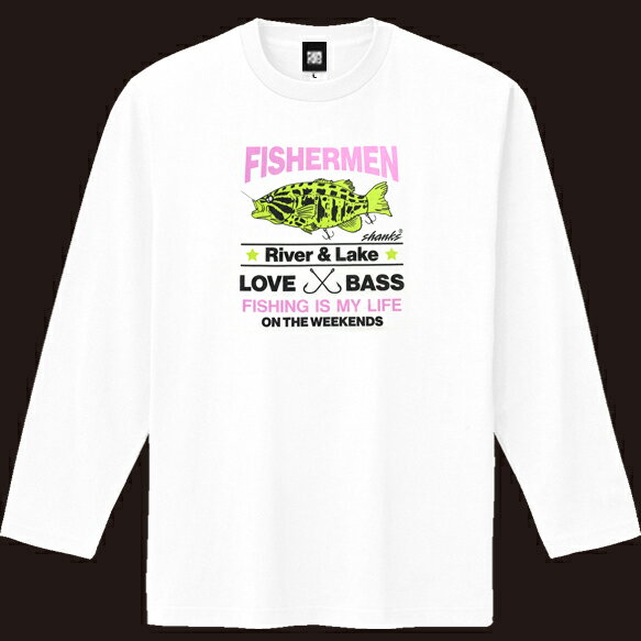 【送料無料】Fishermen ロンT/Tシャツ！釣りパーカー！釣りT！ロゴT！レディース！釣りTシャツ！タイラバ！バス釣り！エギング！ロックフィッシュ！シュノーケル！スキューバダイビング！お洒落！バス釣り！