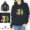 【送料無料】Bear's Bass Hoodie☆カワイイクマさんがバスを釣っているキュートなパーカー！海釣り！釣りTシャツ！ルアー！釣りT！釣りガール！釣りパーカー！カサゴ！バス釣り！