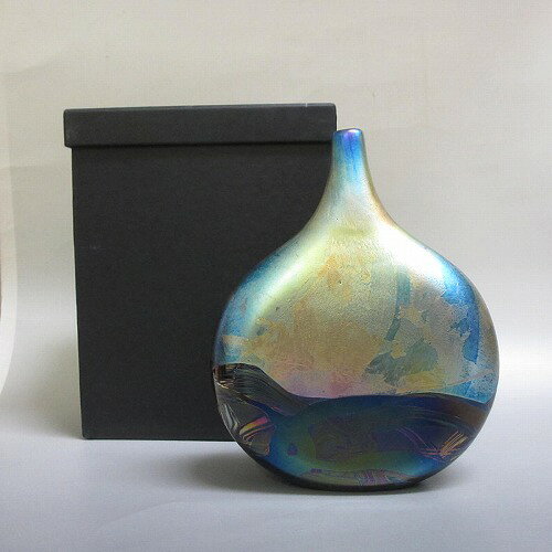 乐天商城 - ★ISLE OF WIGHT GLASS/アイル・オブ・ワイトグラス社 オブジェ England ハンドメイド 金彩吹きガラス 新入荷【中古】