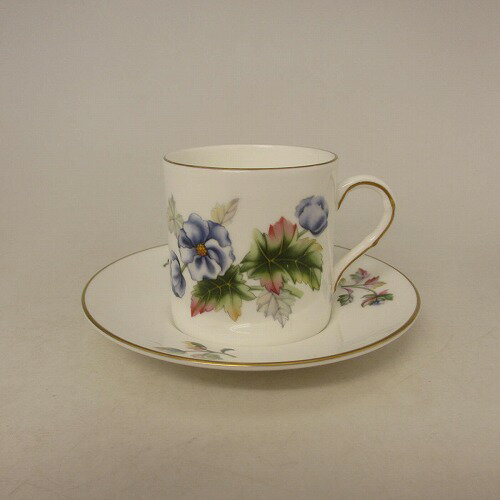 ★ロイヤルウースター/Royal Worcester Florena デミタス カップ＆ソーサー　新入荷　【中古】