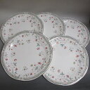 ★ノリタケ/Noritake 花更紗 ディナープレート φ26cm 5枚セット 金彩花 新入荷【中古】