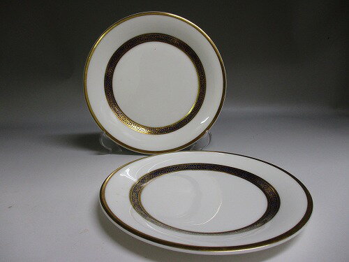 ★ロイヤルドルトン/ROYAL DOULTON ハーロー/ HARLOW　ケーキプレート φ17 プレート 金彩　新入荷【中古】