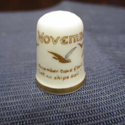 英国製★Thimble　指ぬき　cavers wall 「November 」新商品【中古】