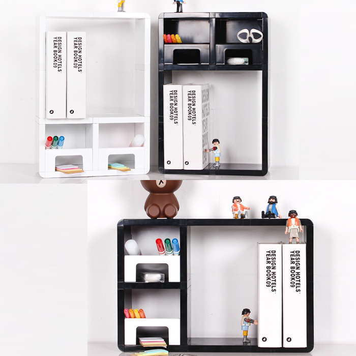 マガジンラック 本立て ペン立て 小物収納 収納ボックス カラーボックス 彩りキューブ 組み替え自由 棚..