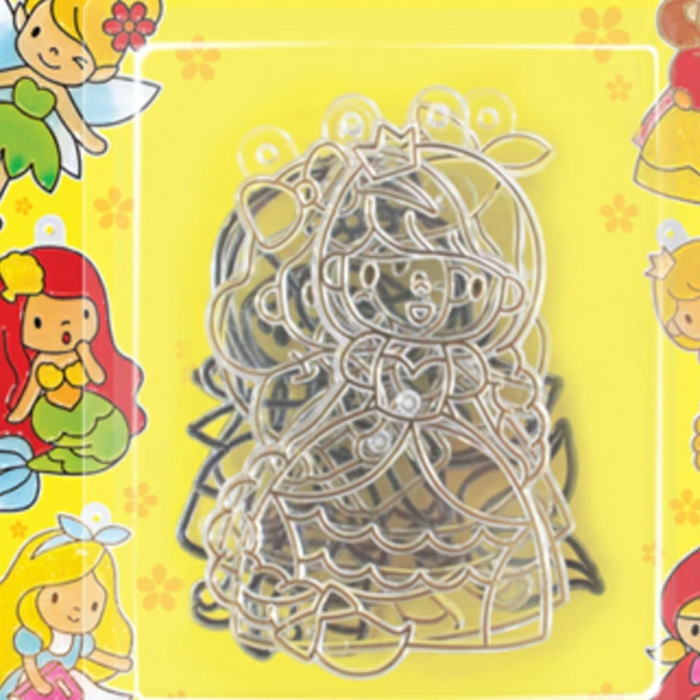 グラスデコ プリンセス グラスデコ モービル 夏休み工作 ガラス絵の具 ステンドグラス デコレーション