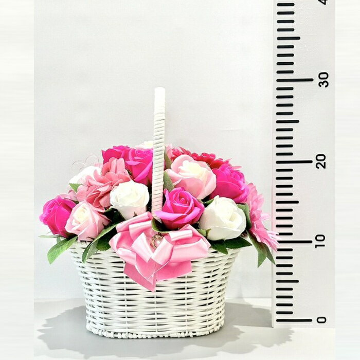 ソープフラワー 花かご22本タイプ 薔薇 はなかご バスケット シャボンフラワー ソープフラワー ギフト 3