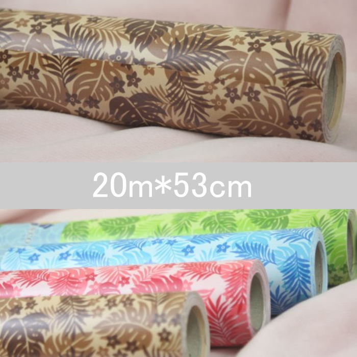 包装紙 リーフ柄 南国柄 包装 ラッピング 花包装 ギフト 業務用 ラッピング用品