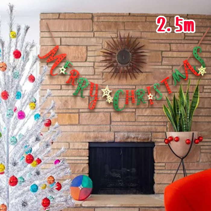 クリスマスガーランド クリスマスパーティー イベント 店舗演出 飾り付け パーティ飾り 飾り付け クリスマス サプライズ