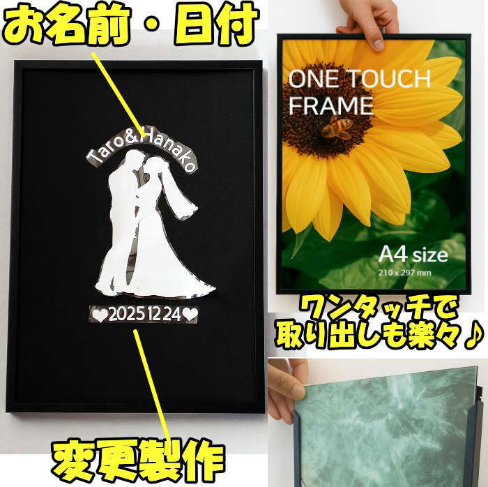 最新トレンド靴 SHAREのウエディング寄せ書き ウエルカムボード ゲスト参加型 ゲストブック ウエルカムボード 寄せ書き 結婚証明書 参加型 ボード｜アングル2