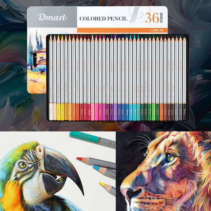Rakuten - 色鉛筆 36色セット 油彩 色鉛筆 Dmast 油性 色鉛筆 カラーペンセット イラスト デザイン 落書き 入学お祝い プレゼント