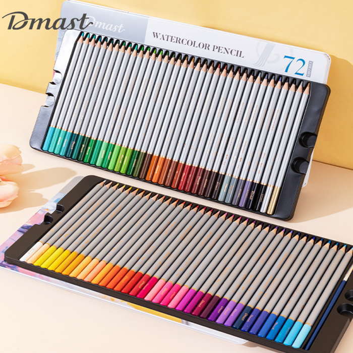 Rakuten - 色鉛筆 72色セット 水彩 色鉛筆 Dmast 水彩 色鉛筆 カラーペンセット イラスト デザイン 落書き 入学お祝い プレゼント
