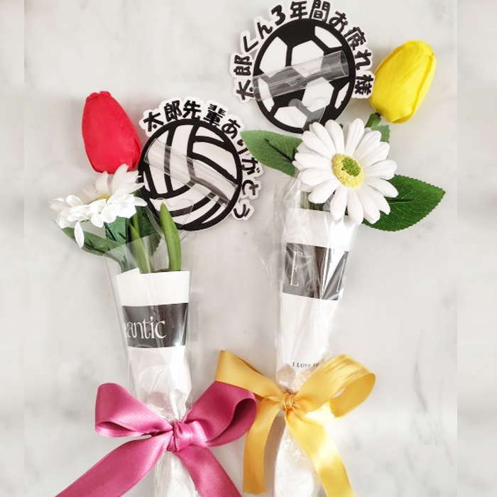 卒業花 卒業式ミニ花束 卒団 卒部 可愛い ソープフラワー 花 花束 お祝い 花ギフト シャボンフラワー(4.0)