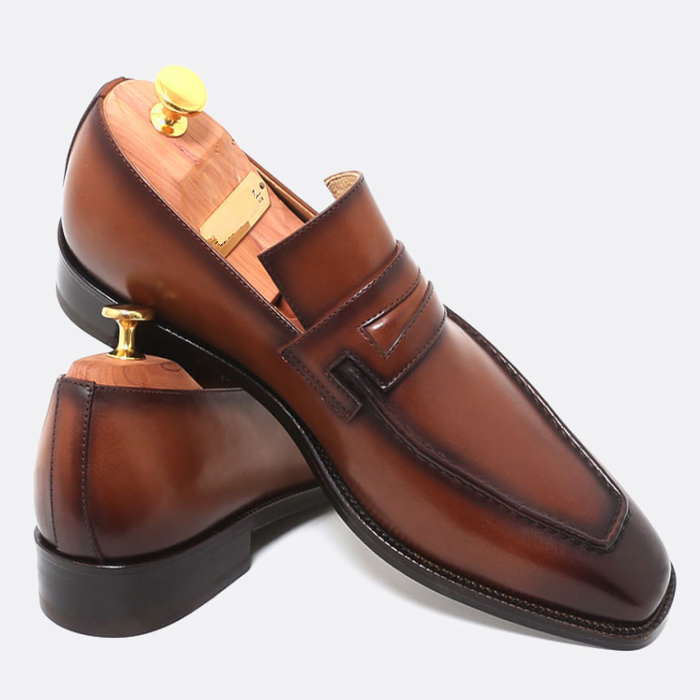 ローファー メンズ レザーローファー レザーシューズ メンズシューズ ハンドメイドシューズ オーダーシューズ 本革 靴