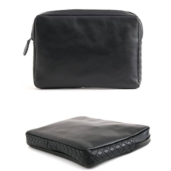 レザークラッチバッグ レザーセカンドバッグ/全1色 ハンドメイド 革 レザー 本革 レザーバッグ 本革バッグ BAG 男女兼用 レザーBAG クラッチバッグ 編み込み セカンドバッグ