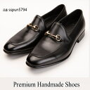 レザーローファー/全1色 ハンドメイド メンズ メンズシューズ レザー 本革 レザーシューズ ハンドメイドシューズ シューズ 靴 レザー 本革(4)