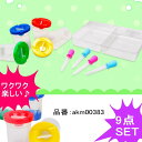 スポイト&トレー&安全水バケツ 9点SET 子供絵画 美術