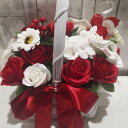 ソープフラワー 花かご25本タイプ 薔薇 はなかご バスケット シャボンフラワー ソープフラワー ギフト