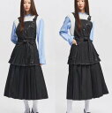 エプロン プリーツ ロング丈エプロン エプロンワンピース エプロン おしゃれ ロング丈エプロン ワークエプロン 作業エプロン エプロン かっこいい エプロン 花...