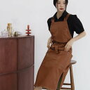 ロングエプロン エプロン ワンピース エプロン おしゃれ ワークエプロン 作業エプロン 美容師 エプロン かっこいい エプロン 花屋エプロン カフェエプロン ユ...
