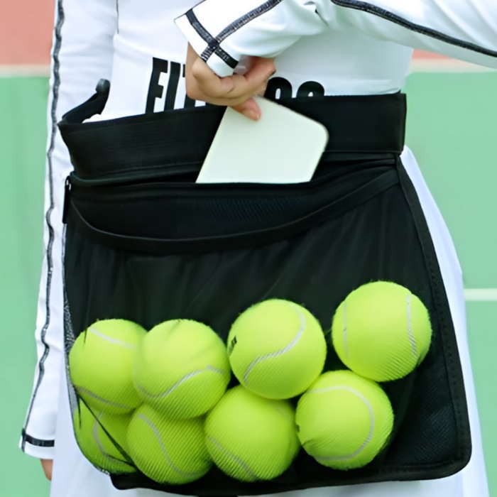 ウエストポーチ テニスボール入れ スポーツ鞄 テニスボール 鞄 メッシュ鞄