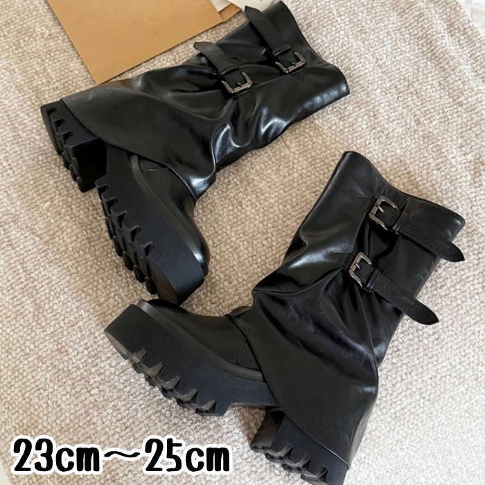 ショートブーツ ベルトブーツ レディース 秋 レディースブーツ レディースシューズ