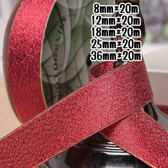 ギフトや花包装用リボンに カラー：レッド 8mm*20m 12mm*20m 18mm*20m 25mm*20m 36mm*20m 　【こちらは予約商品です】 ※ご注文日より2週間前後でのお届けとなります。 配送日指定が選択できるようになっておりますが、指定はお受けできかねますので 配送指定日はご指定されませんようお願い申し上げます。 ※工場の在庫状況により商品がお届けできなくなる場合もございます。 その際は早急にご連絡させて頂きます。 ※ご注文後に当店からご注文に関するお知らせメールを送信させて頂きます。メールが受信できるよう設定をお願い致します