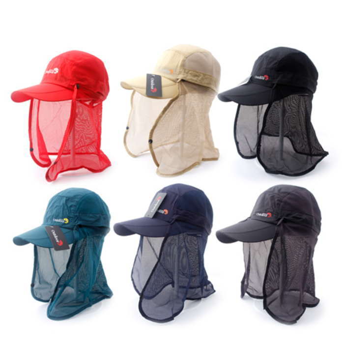 タレ付き帽子 日よけ 帽子虫除け 暑さ対策 夏日焼け防止 紫外線対策 グッズ 日よけ帽子 フェイスカバー ネックカバー