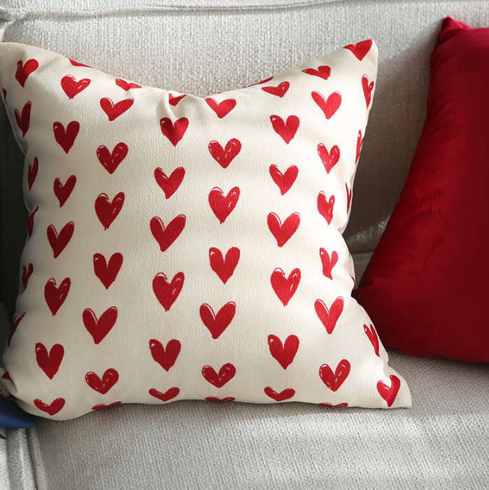 クッションカバー ハート クッション 35*35 40*40 45*45 50*50 60*60 カバー 柄 インテリア 演出 可愛い おしゃれ クッション