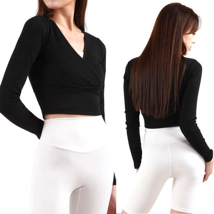 スポーツウエア ショート丈トップス おしゃれ ダンスウエアー ヨガ スポーツウエアー スポーツウエア ..