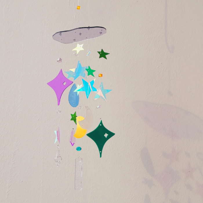 サンキャッチャー アクリルモービル DIY シェルモービル 貝殻風鈴 夏休み工作 子供工作 イベント