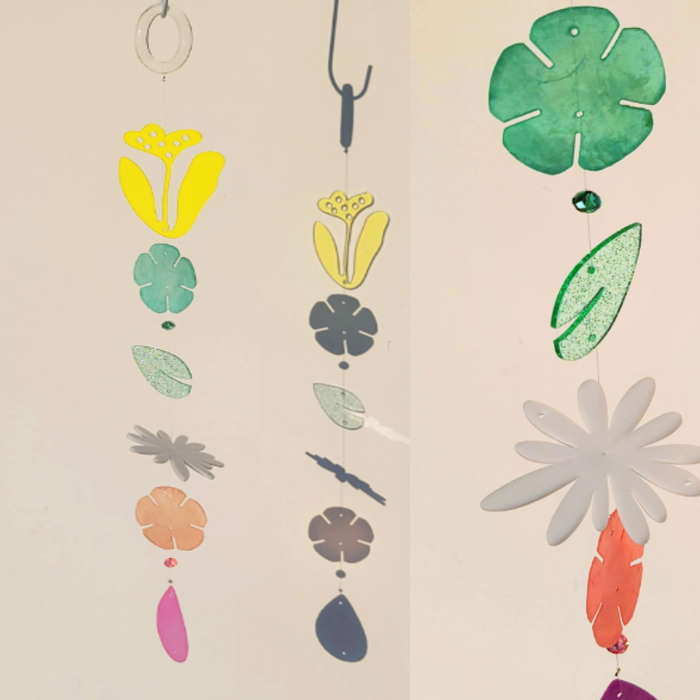 サンキャッチャー アクリルモービル DIY シェルモービル 貝殻風鈴 夏休み工作 子供工作 イベント