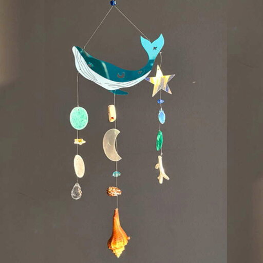 クジラ サンキャッチャー アクリルモービル DIY 風鈴 シェルモービル 貝殻 風鈴 貝風鈴 夏休み工作 子供工作 イベント クジラ サンキャッチャー アクリルモービル DIY 風鈴 シェルモービル 貝殻 風鈴 貝風鈴 夏休み工作 子供工作 イベント