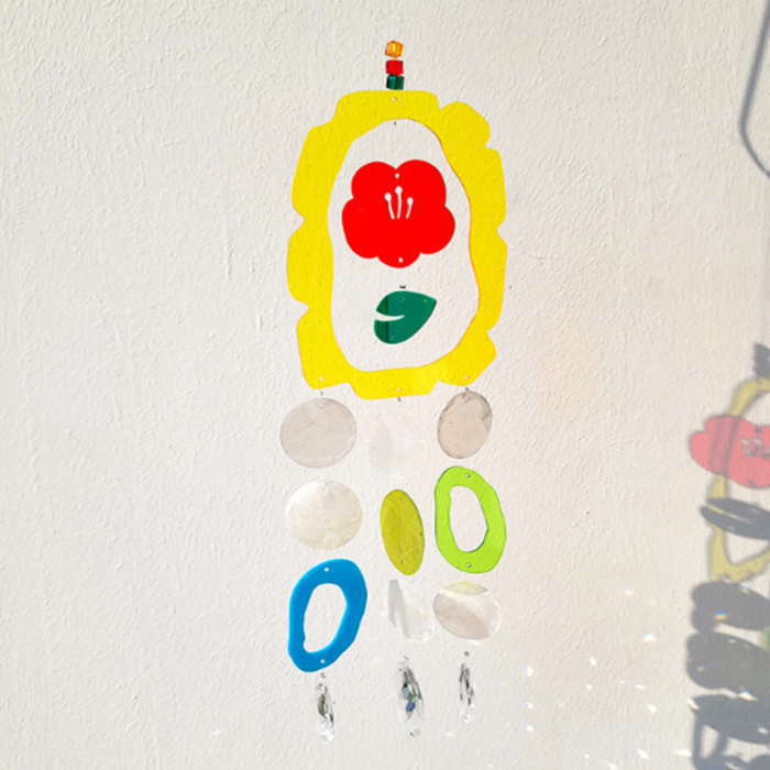 サンキャッチャー アクリルモービル DIY 風鈴 夏休み工作 子供工作 イベント シェルモービル 貝風鈴 貝モービル