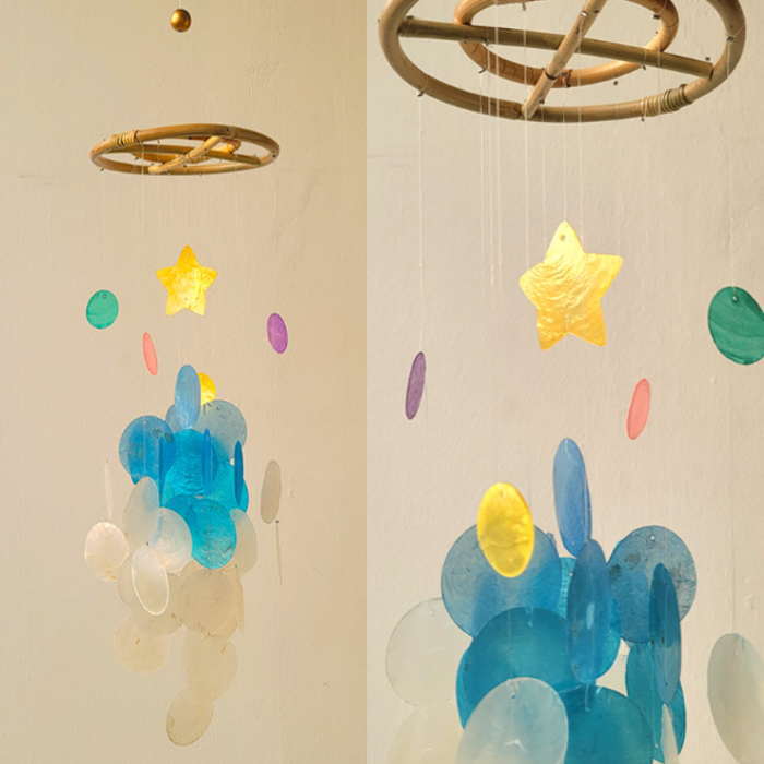 サンキャッチャー シェルモービル DIY 貝風鈴 夏休み工作 子供工作 イベント シェルモービル 貝風鈴 貝モービル