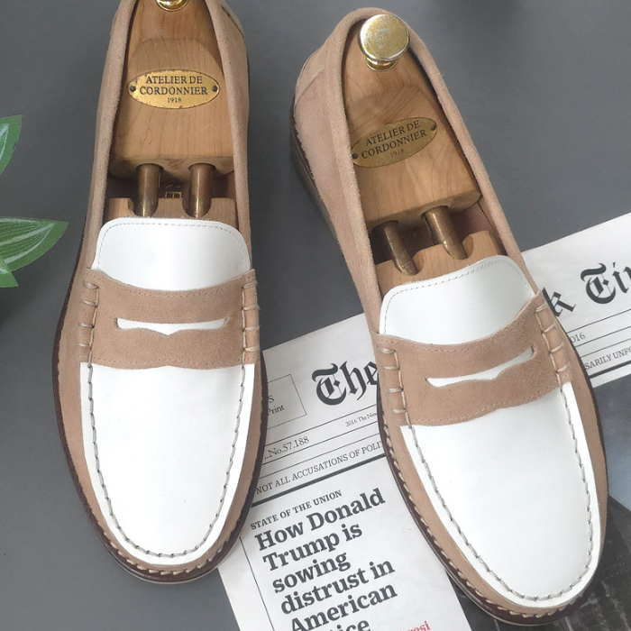 ローファー レザー ローファー ハンドメイド ローファー レザーローファー メンズローファー 本革 レザーシューズ オーダーメイドシューズ