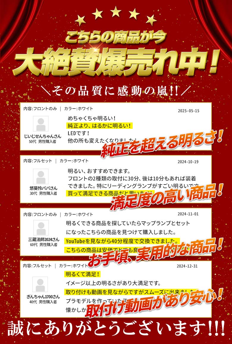 楽天1位獲得 アルファード ヴェルファイア 40系 フロントLEDルームランプ フロントのみ フルセット ホワイト ラゲッジ カーテシ バニティ 室内灯 ライト ランプ カスタム パーツ アクセサリー 明るい シェアスタイル 1年保証 ALPHARD VELLFIRE 3